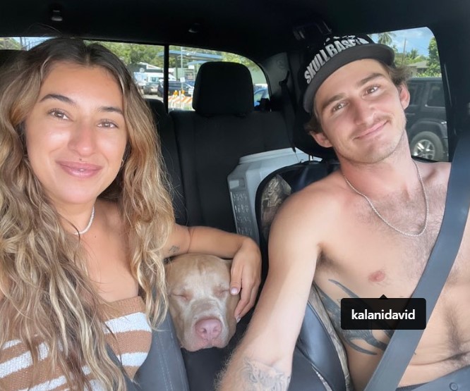 Kalani David with his partner Sammy Marquecho