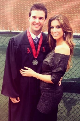 Katherine Webb old image with her then boyfriend