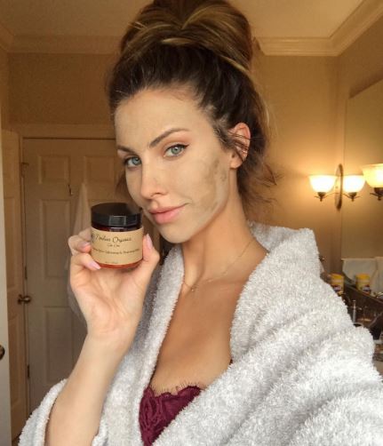 Katherine Webb uses skincare products