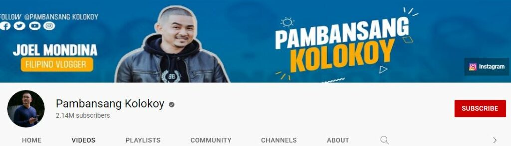 Kolokoy's Youtube channel