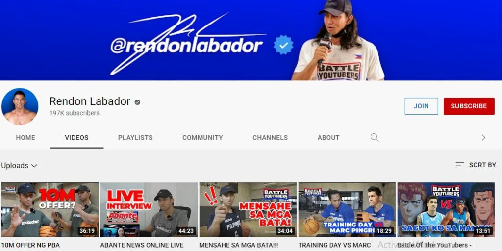 Labador's Youtube channel