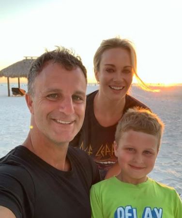 Laura with her husband Nathan Sanko and son
