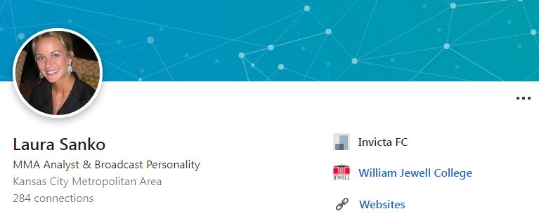 Laura's LinkedIn profile