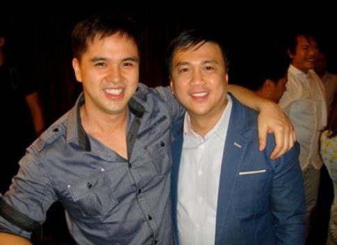 Lee with his friend