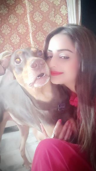 Leena Kapoor has a pet dog