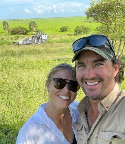 Matt with his wife Kaia Wright