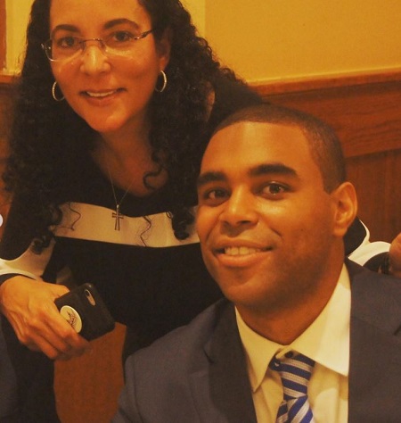 Monica Turner with her son