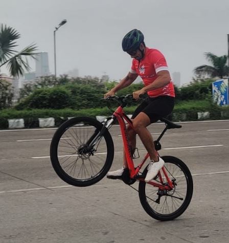 Nupur Shikhare loves cycling