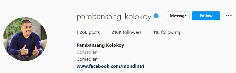 Pambansang's Instagram account