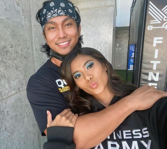 Rendon with his partner Hazel Ortiz