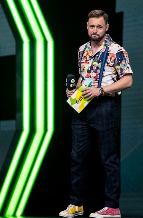 Rich Campbell during hosting a show in Hamburg Germany