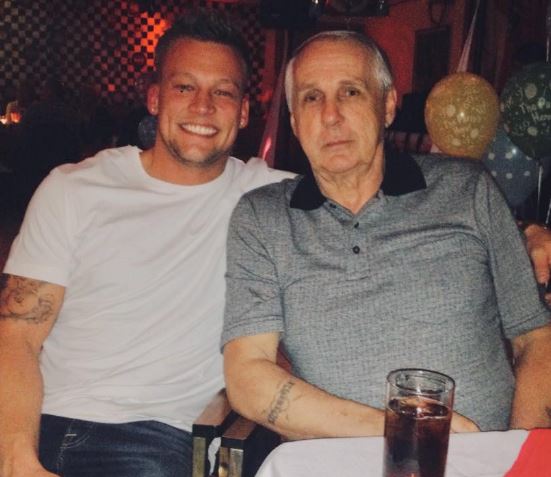 Robert Cormier with his father