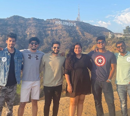 Sai Praseedha with her friends