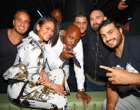 Saif Rubie with his friends