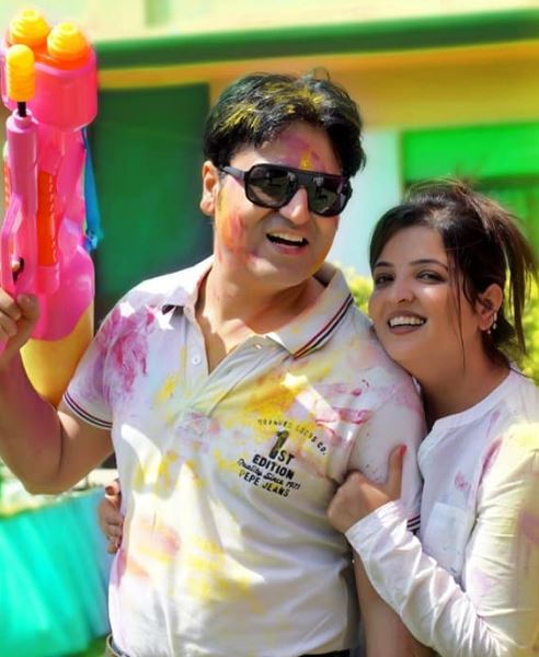 Sanjeev Juneja with his wife