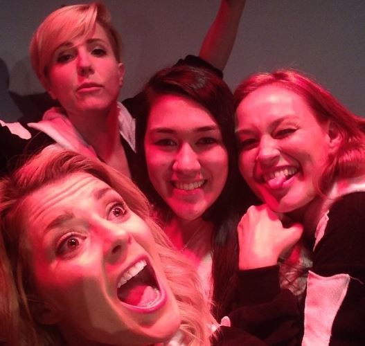 Sarah Stern with her friends
