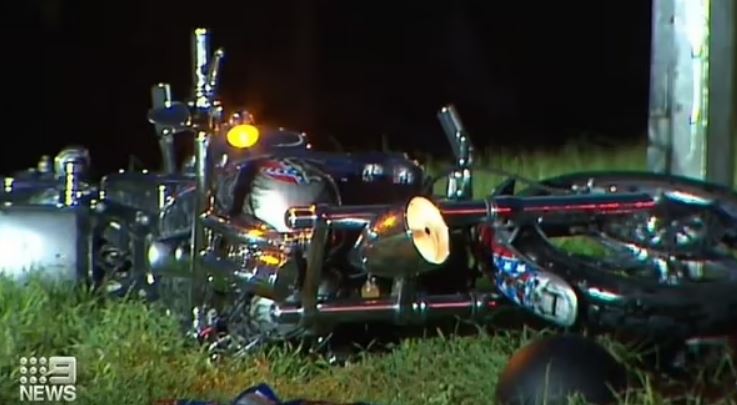 Shane Smith crashed motorbike