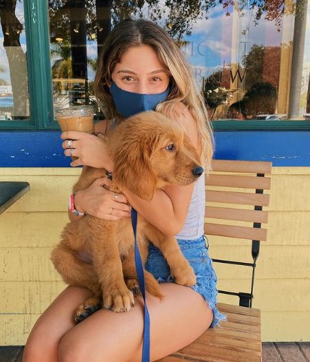 Soph Mosca with her dog