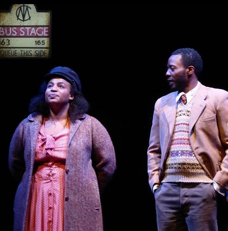 Sophia Nomvete performing on stage