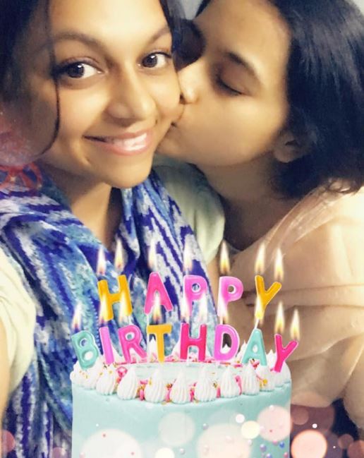 Sri Divya with her sister
