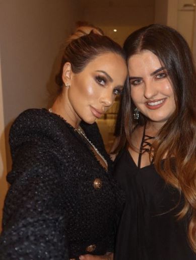 Stacey with her bestie