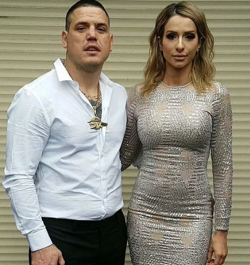 Stacey with her ex-partner Shane Smith