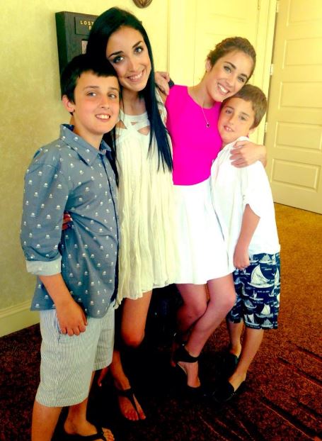 Sumner Stroh with her sister and brothers