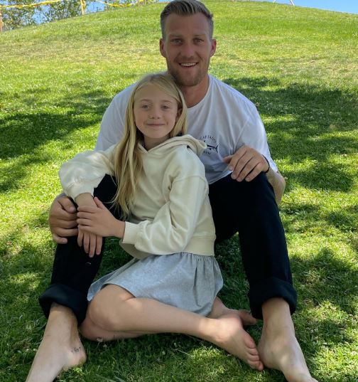 Tommy Smith and his daughter
