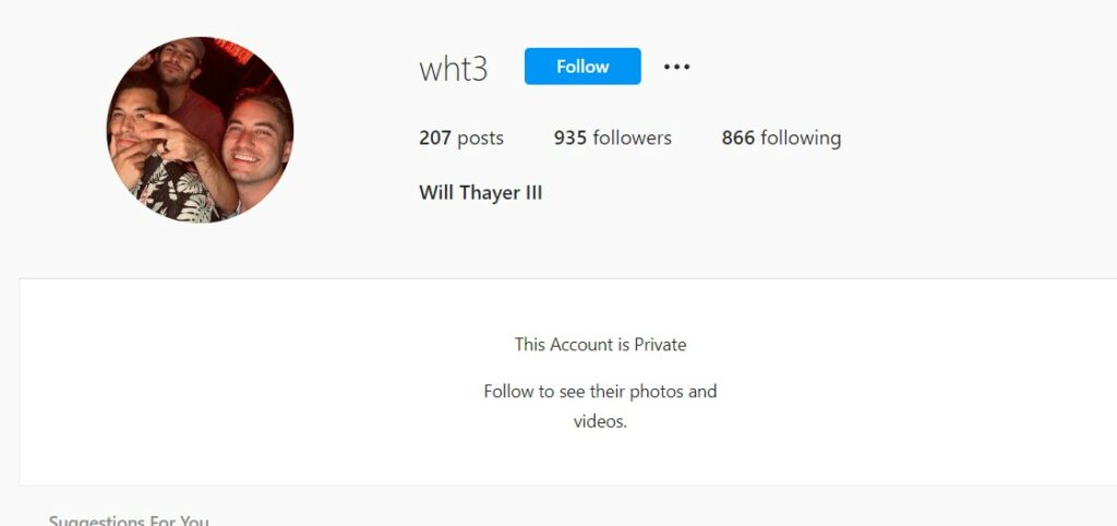 Will Thayer Ig Page