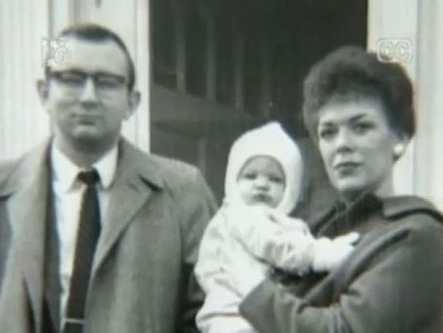 Young Jeffrey Dahmer with his parents