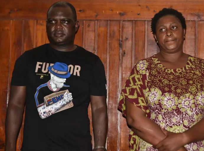 Aisha Jumwa with her ex partner