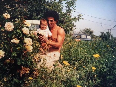 Alice Belaidi with her father