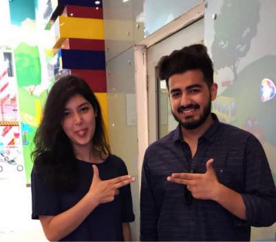 Ameesha Basera with her best friend