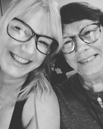 Amy Loughren with her mother