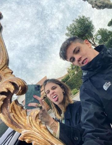 Benedetta Porcaroli and her brother