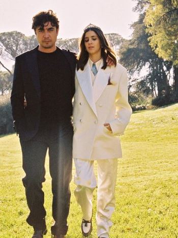 Benedetta Porcaroli with her boyfriend