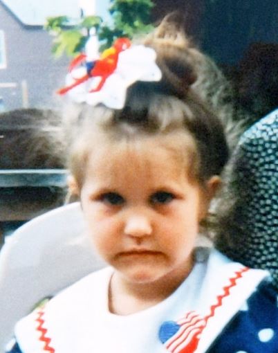 Childhood photo of Becky
