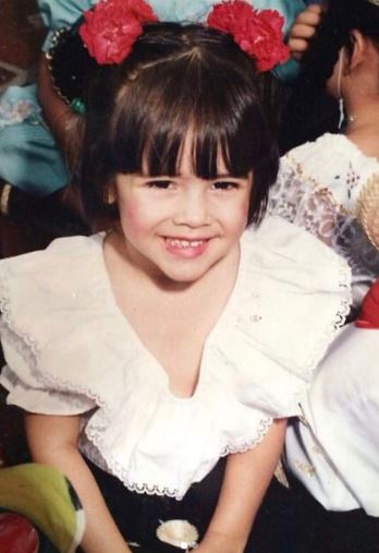Childhood photo of Camila