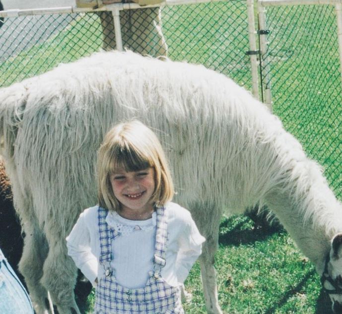Childhood photo of Megan