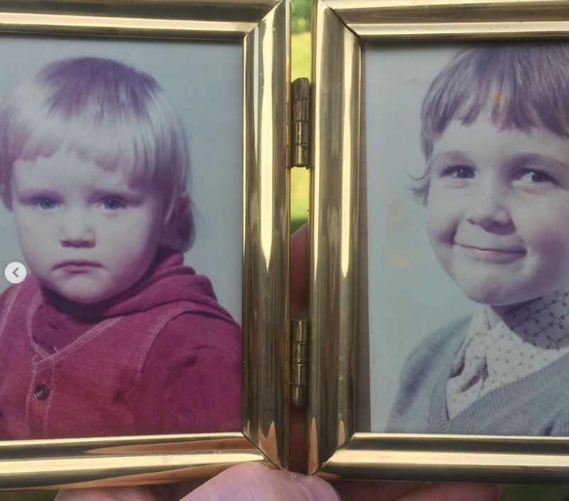 Childhood photo of Mighty with his brother Tim