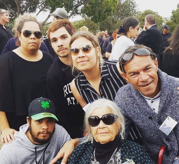 Donnell with her family