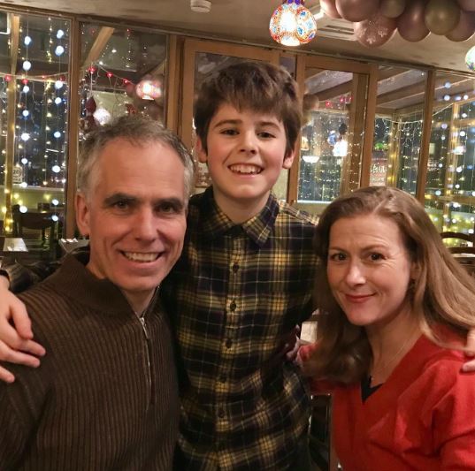 Elliot with his dad Steve Grihault and mom Louise Breckon-Richards