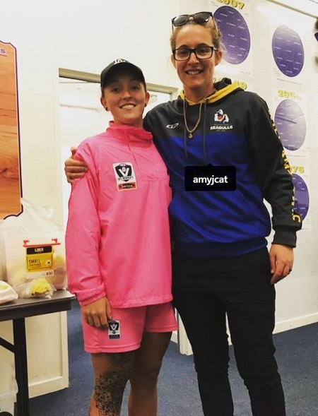 Emily Smith with her sister Amy JC