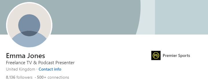 Emma's LinkedIn account
