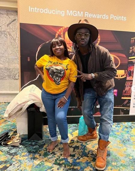 Eric Burton with his sister Gigi