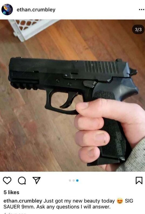 Ethan Crumbley posted about getting a gun