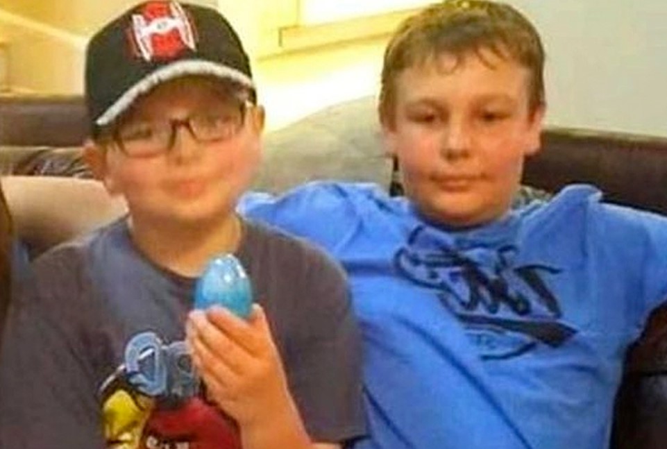 Ethan Crumbley with his half brother