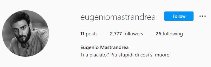 Eugenio's Instagram account