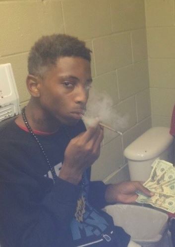 Funny Mike has a habit of smoke