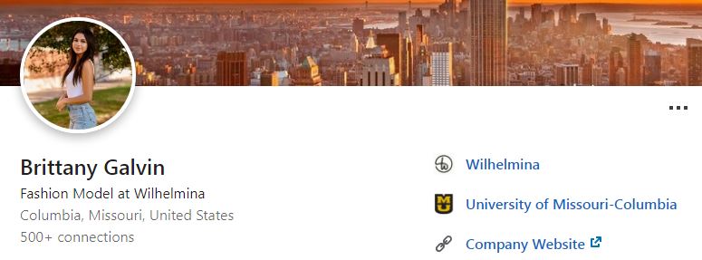 Galvin's LinkedIn account